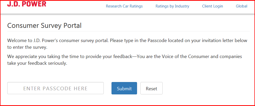 Consumer Survey Portal