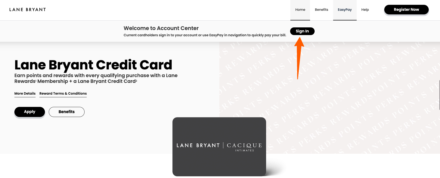 Lane Bryant Credit Card login